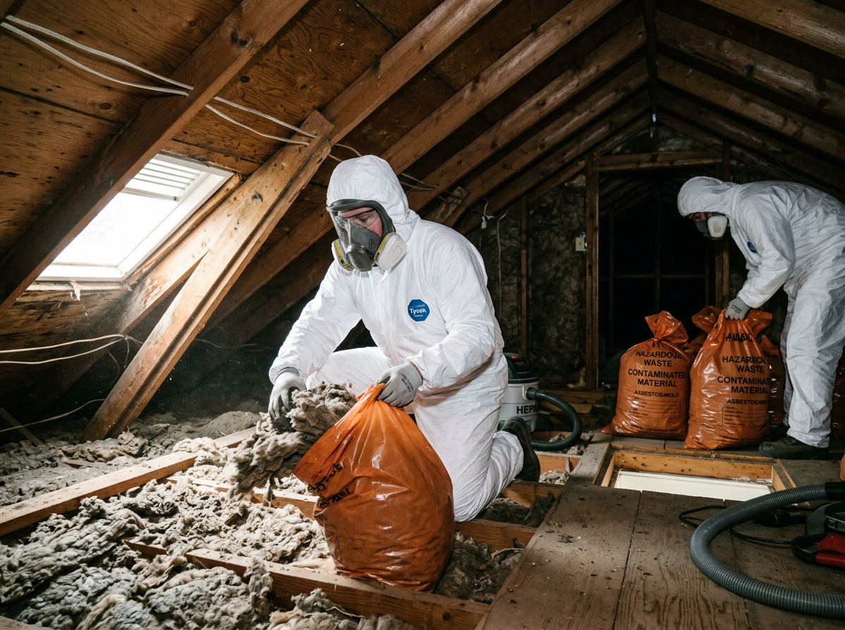 Safe Removal Of Contaminated Insulation From Lynnwood Attics