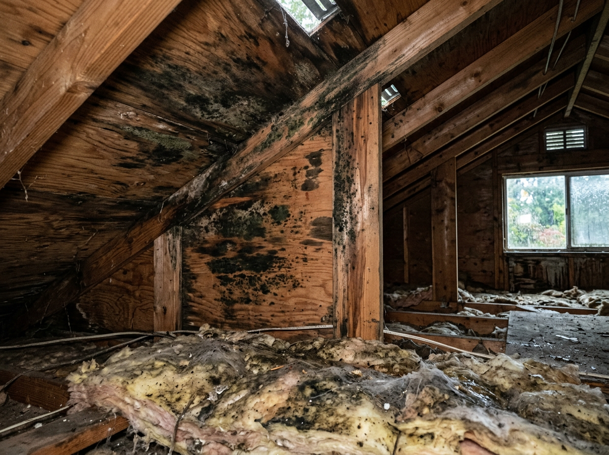 Signs Of Attic Mold After Fall Rains In Lynnwood