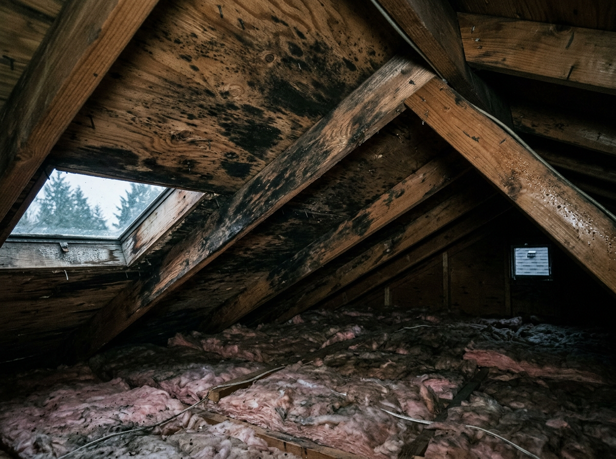 Why Lynnwood Attics Develop Mold During Winter